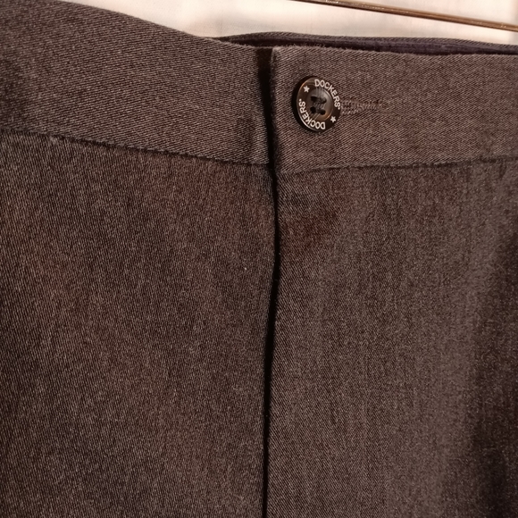 Dockers Relax Fit Comfort Heather Gray Stretch Waist Slacks Pants - Picture 3 of 9